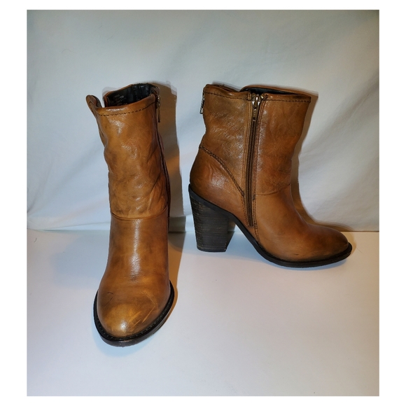 Lucky Brand Shoes - Lucky Brand Tommie Brown Leather Strap Boots